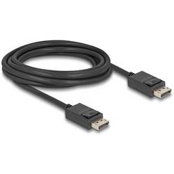 Delock DisplayPort Anschlusskabel DisplayPort Stecker 3 m Schwarz 80494 16K UHD, vergoldete Steckkontakte, dreifach geschirmt DisplayPort-Kabel
