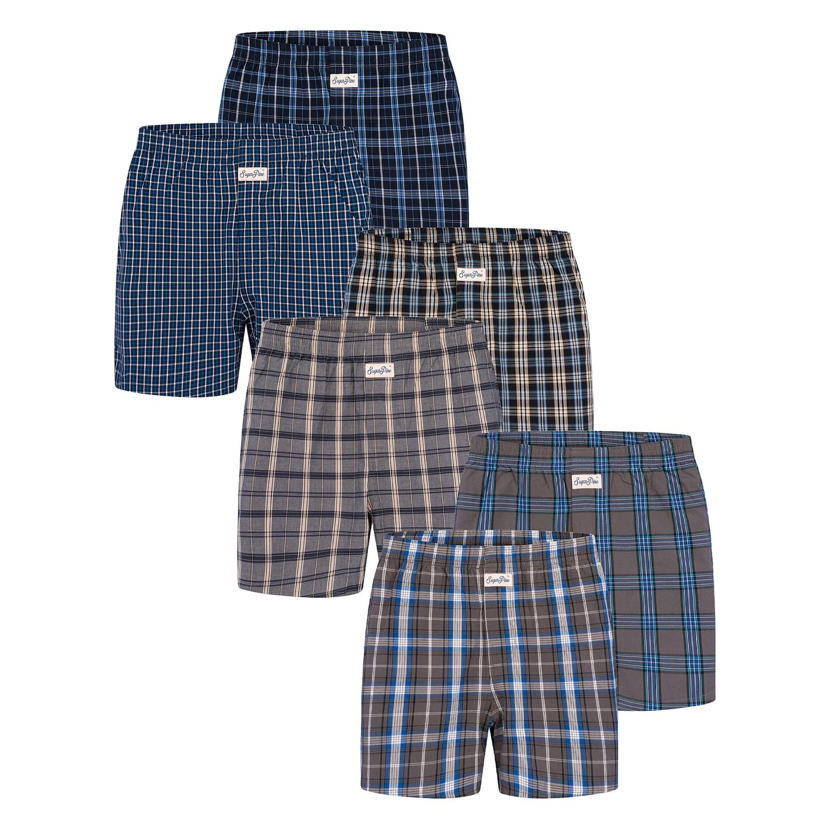 Sugar Pine Herren Boxer Mix Karos 6er Pack