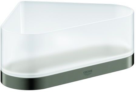 Grohe Selection Eck-Ablage 41038AL0 hard graphite gebürstet, mit Halterung