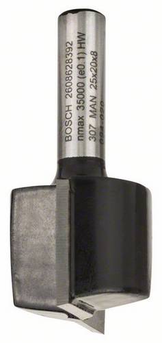 Bosch Accessories 2608628392 Nutfräser Hartmetall Länge 51mm Produktabmessung, Ø 25mm Schaftdurchmesser 8mm