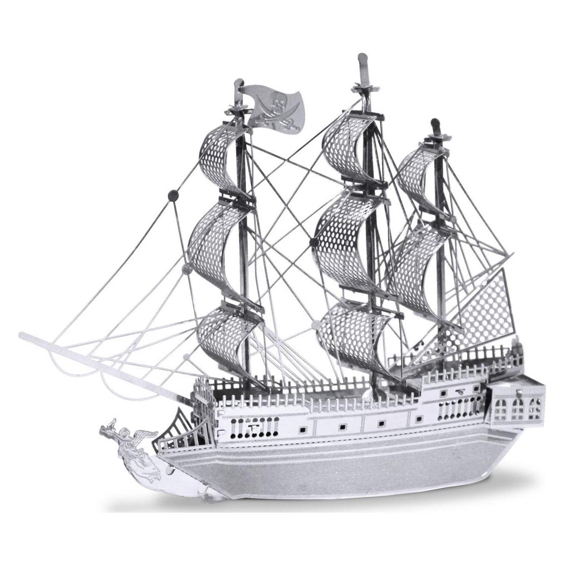 Metal Earth Metall-Erde Pirat Schiff schwarzen Perlen silbernen Edition (502600)