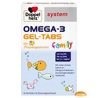 DOPPELHERZ Omega-3 Gel-Tabs family system 60 St