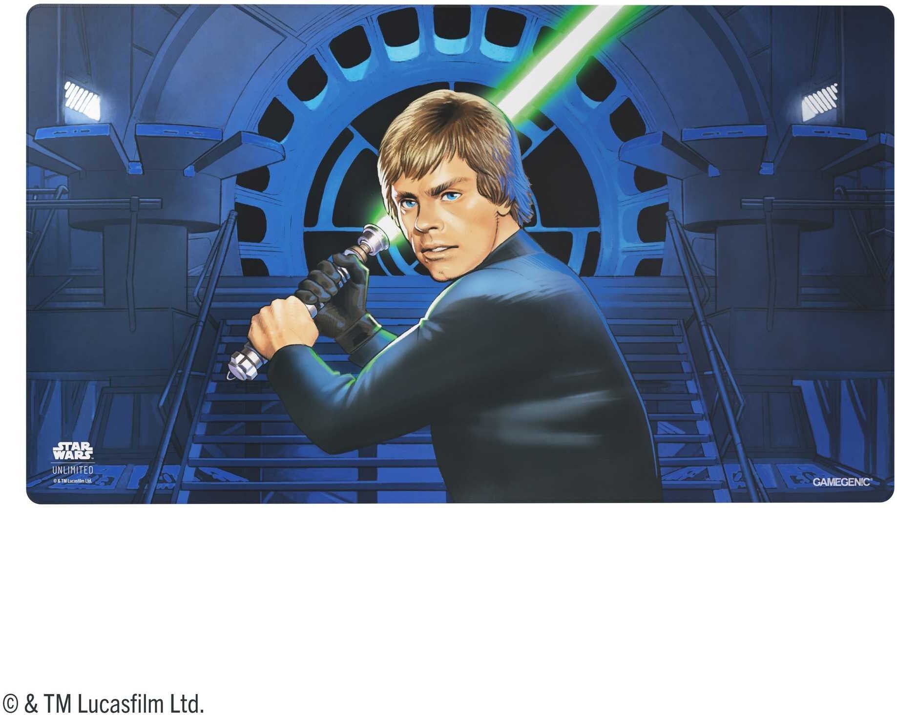Gamegenic Star Wars: Unlimited Double-Sided Game Mat – Jedi Luke Skywalker ; Emperor Palpatine, Officially Licensed Star Wars: Unlimited Accessory