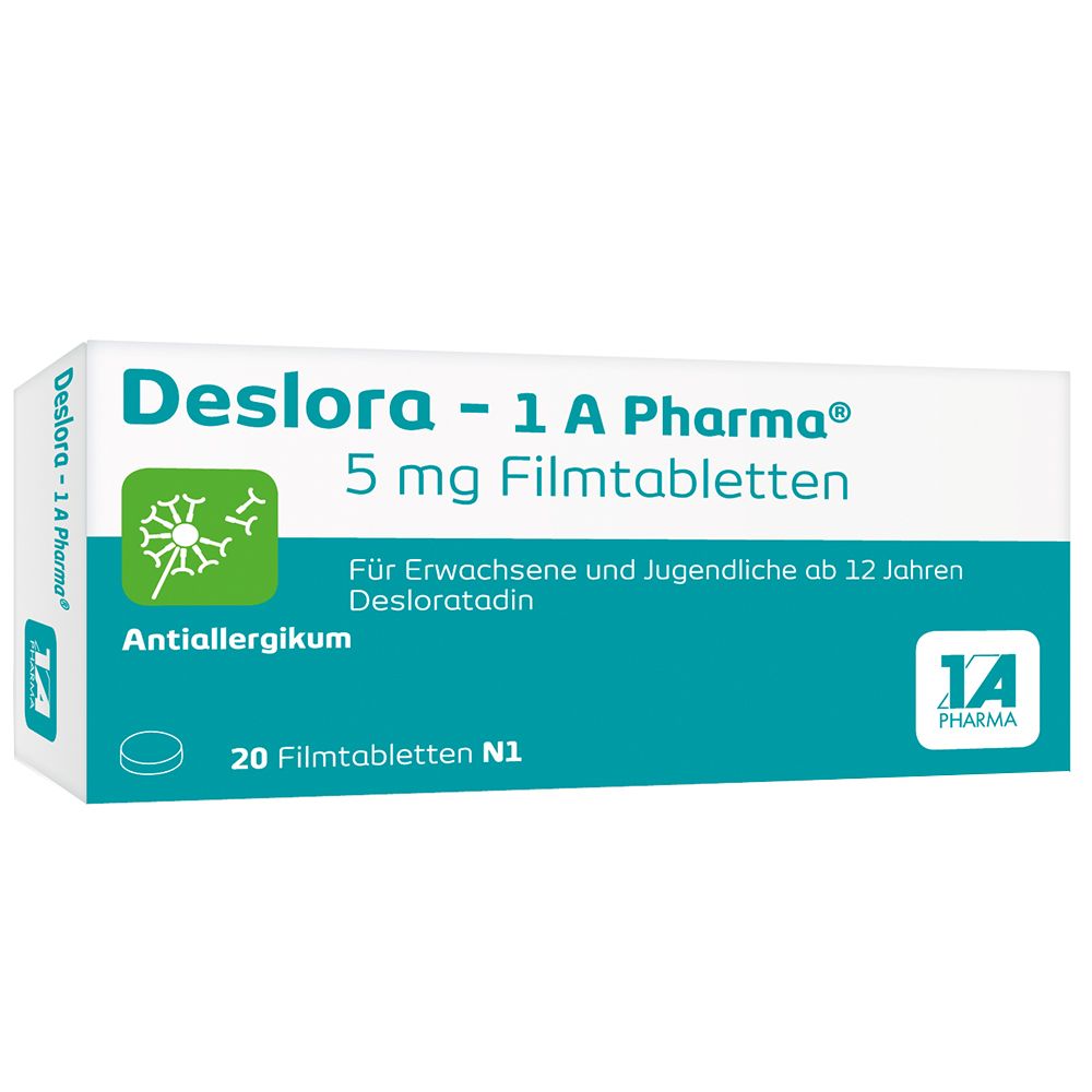 Deslora-1A Pharma 5 mg Filmtabletten 20 St