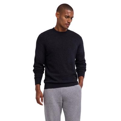 Strickpullover FALKE "Pure Cashmere", Herren, Gr. XXL, anthra.mel (3080), Pullover Strickpullover