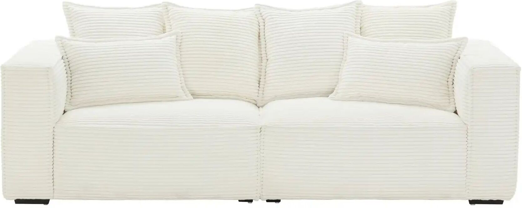 uno Einzelsofa aus Cord Aurelion ¦ creme ¦ Maße (cm): B: 243 H: 67 T: 112.0
