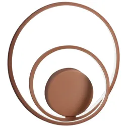 LED-Metallwandleuchte Kollektion 6619, Farbe: Matt-Zimt, 28 W, dimmbar, Farbtemperatur: 3000 K, 4000 K, 6000 K, Durchmesser: 30 cm – Perenz