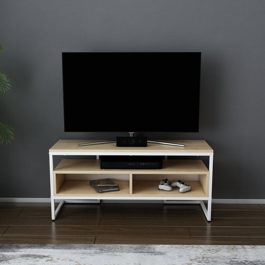 Etta Avenue Bedelia TV Stand for TVs up to 48" White/Oak 48"