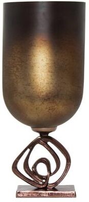 Sagebrook Home Glass Urn With Metal Stand