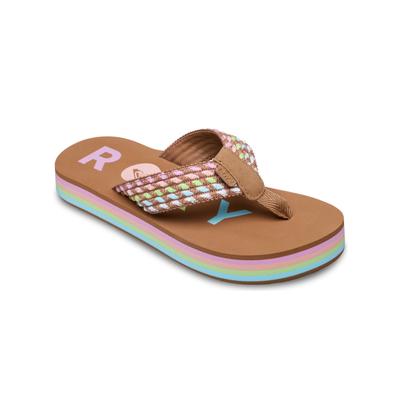 Sandale ROXY "Rg Chika Hi", Jungen, Gr. 35, bunt (multi 2), Obermaterial: 90% Textilmaterial, 10% Synthetik. Futter: 100% synthetisches Pu, Laufsohle: 100% Eva., Schuhe Sandale