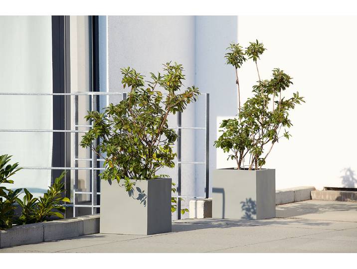 Outdoor Pflanztopf Ehdam 18 x 18cm Grau 18 x 18 cm