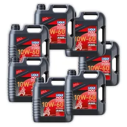 7x Motorbike 4T Synth 10W-60 Offroad Race LIQUI MOLY 3054 Motoröl Motorrad Öl 4L