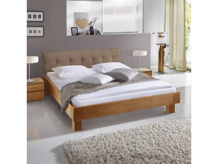 Bett Floriano Eiche Massivholz 180x200cm klassischer Stil