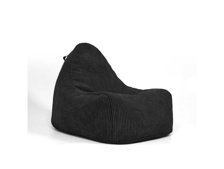 Nadimaideal Sitzsack 2 in1 Funktionen für Kinder, Teenager & Erwachsene Indoor & Outdoor Gaming Sitzsack -Komfortabler Beanbag Füllung EPS Perlen (Schwarz, Königessitzsack XXL)