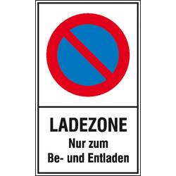 SAFETYMARKING Verbotsschild Eingeschränktes Halteverbot, Ladezone Kunststoff (B x H) 250 mm x 400 mm 1 St. 41.5165