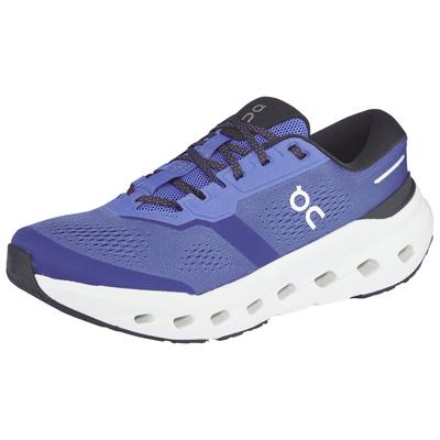 Laufschuh ON RUNNING "Cloudrunner 3", Herren, Gr. 47, blau (sailor, ivory), Synthetik, Schuhe Laufschuh, mit breiterer Sohle und Fersenspange für mehr Halt