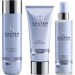 630ml System Professional LipidCode LuxeBlond Coolness Set (Shampoo 250ml + Moisturizer 200ml + Protector 180ml)