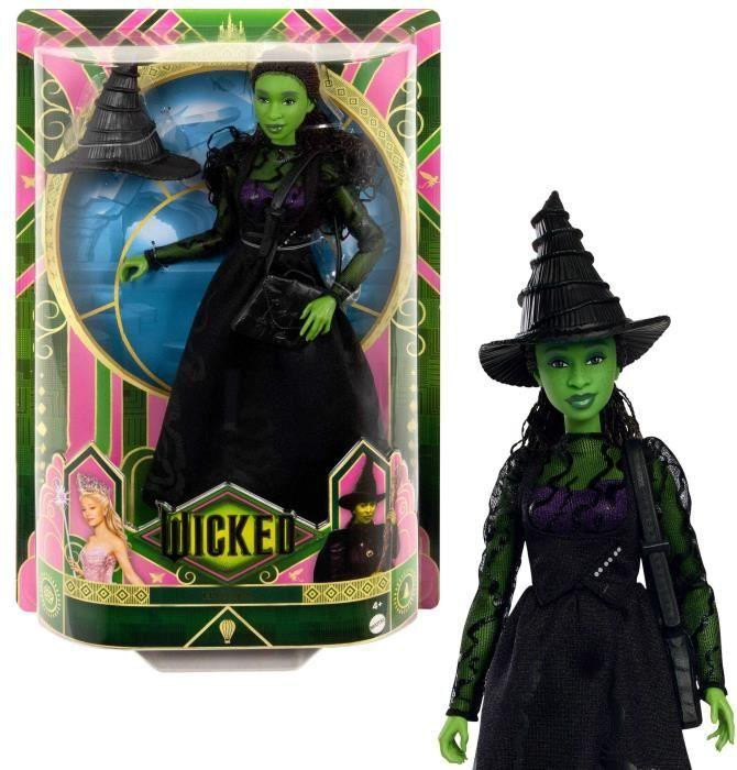 Mattel Wicked Elphaba Pop met accessoires en afneembare kleding, articulatiemodel HXT62