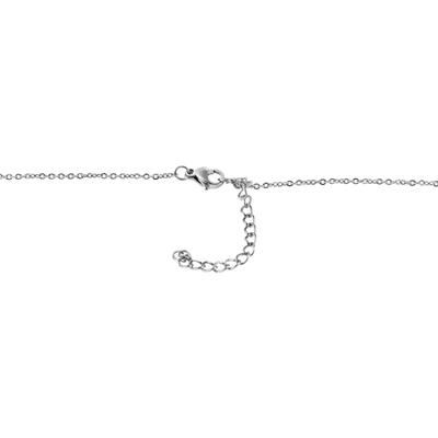 Kette ohne Anhänger ADELIA´S "Halskette mit Anhänger – Flügel aus Edelstahl", silber, Halsketten, Damen, 45cm, Edelstahl, Ideal zum Verschenken – schlicht und stilvoll