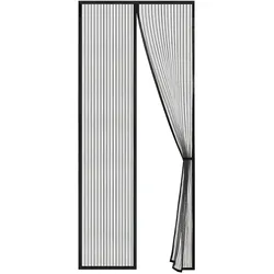 VerminBuster Fliegenvorhang Magnetisch - Luxus Türgitter - 205 x 92 cm - Türvorhang - Türgittervorhang