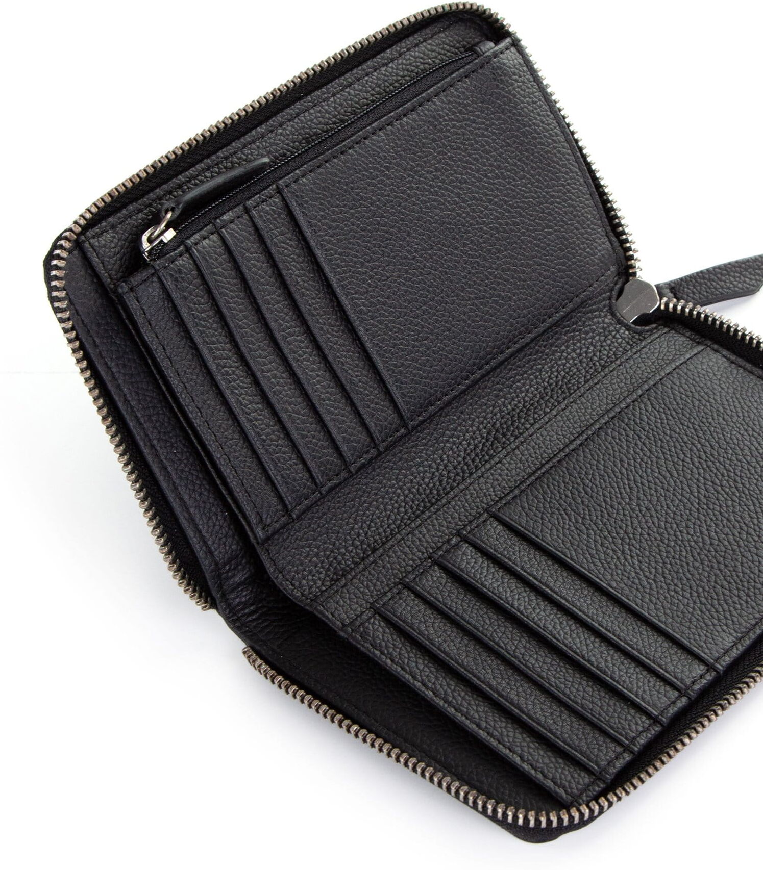 Geldbörse TAMARIS "Geldbörse TAS Amanda", Herren, schwarz (schwarz 100), Obermaterial: 100% Rindsleder Leather cow., Kleinlederwaren Geldbörse