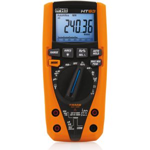 HT-Instruments Multimeter 1010330, HT63, digital, TRMS, CAT III 1000 V, CAT IV 600 V, 6000 Counts, Auto-Range