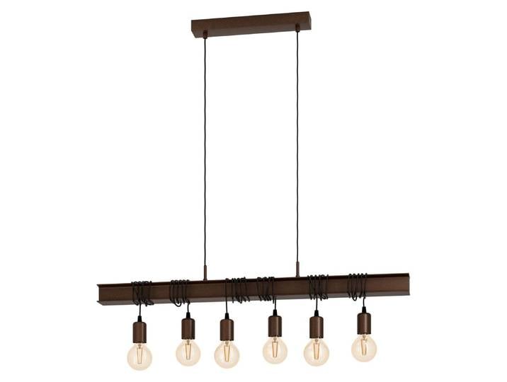 EGLO Suspension Townshend 4 brun antique 6 lampes