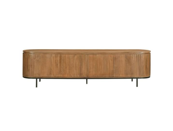 Meuble tv 210 cm en bois massif