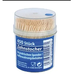 Zahnstocher Holz Essensresteentferner Zahnpflege Picker 450 Stück Mundhygiene