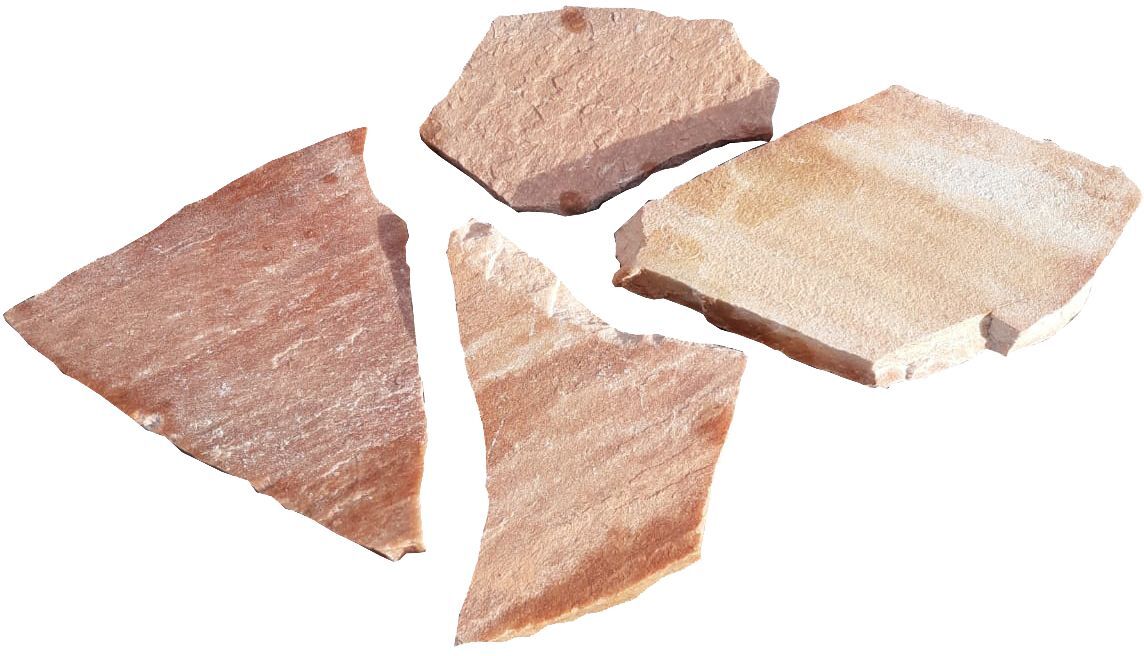 Weitere Polygonalplatten Quarzit rosa-mix