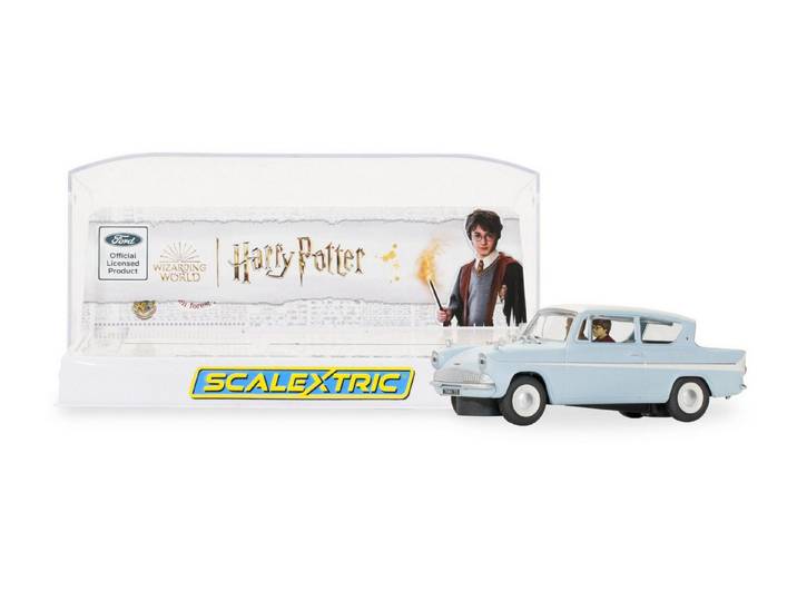 Scalextric Rennbahn-Auto Scalextric Ford Anglia 105E 1:32 Harry Potter HD Slotcar - Rennbahnaut