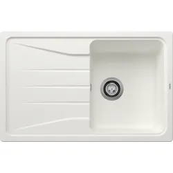 Blanco Sona 45 S Spüle 519665 78 x 50 cm, PuraDur weiß, reversibel, ohne Ablauffernbedienung