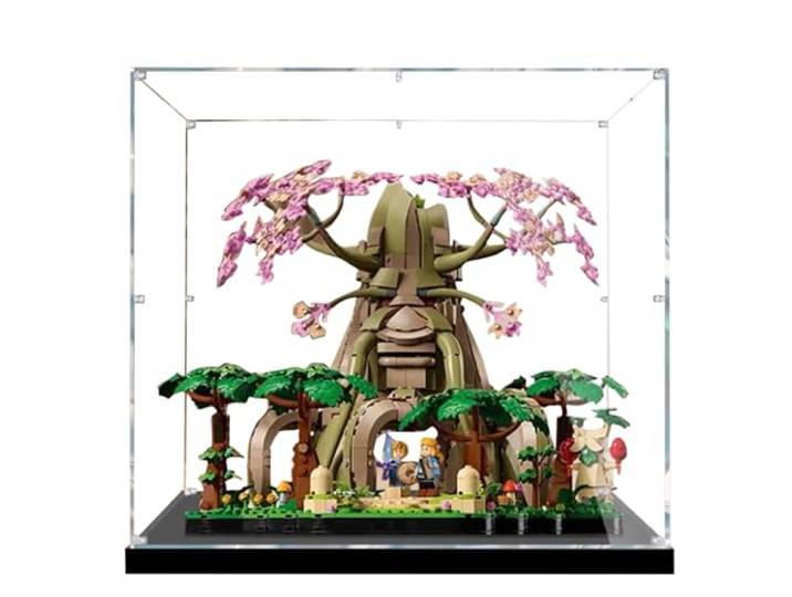 Acryl-Vitrine für Lego 77092 Legend of Zelda Deku Baum-Bauset, transparente Vitrine, staubdichte Vitrine, kompatibel mit Lego 77092 (nur Vitrine) (transparent, 2 mm)