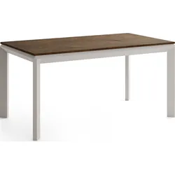 ESSTISCH Elan rechteckig ausziehbar verlängerbar mit Schwarzen Metallbeinen, Eiche Braun Rustikal 180-270/90/76 cm