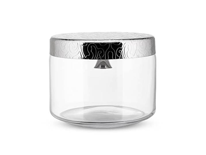 Alessi MW29 Dressed Keksdose aus Glas mit Glöckchen