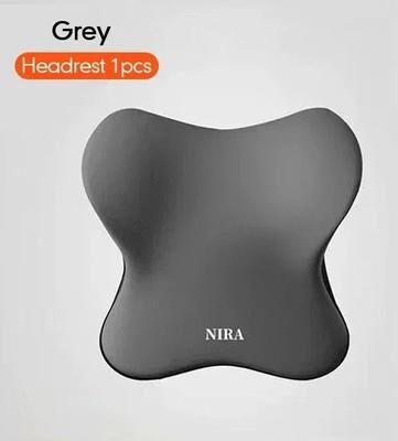 Uplift Essentials Memory Foam Car Lumbar And Neck Support Pillows grey Headrest