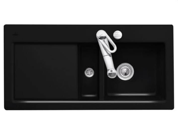 Villeroy & Boch Subway 60 Chromit - 6712 02 J0 Keramikspüle Exzenterbetätigung