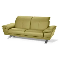 Segmüller Werkstätten Sofa Vero Leder Grün Kiwi