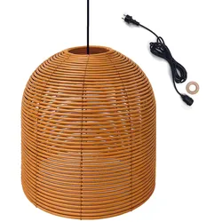 Lumisky HANG BOHEME H31CM 5M netzbetriebene Pendelleuchte Polyrattan Beige
