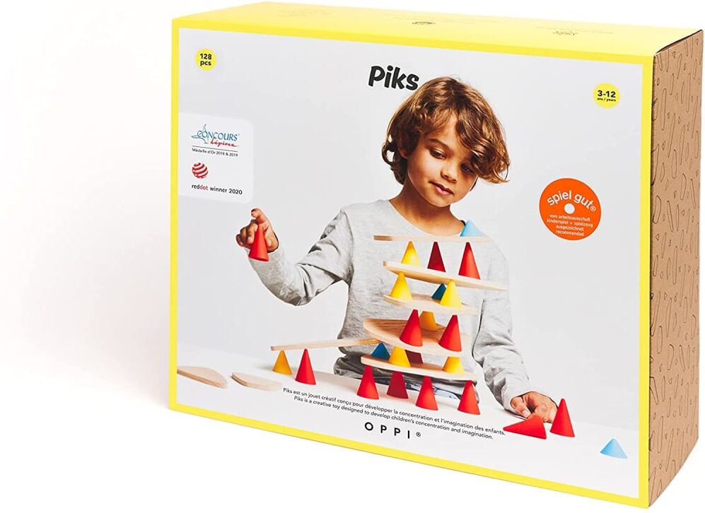 Oppi Piks - kit education 128 pcs Jaune 54x34x39cm