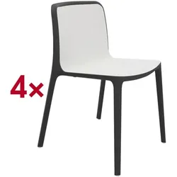 fm Büromöbel 4er-Set Besucherstühle »Cento« weiß, 52.6x46.1 cm