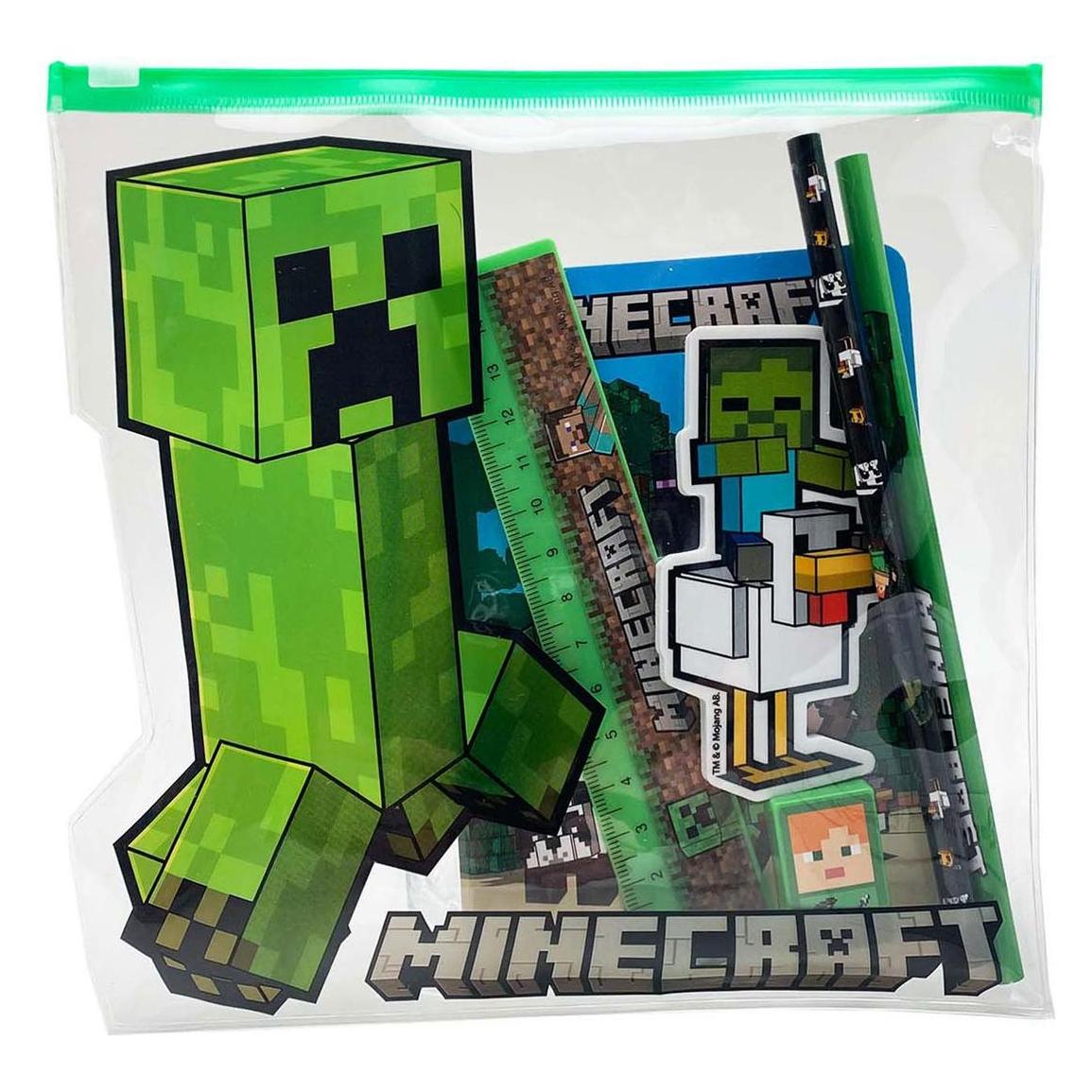Federmäppchen in Minecraft-Form, gefüllt (65555534)