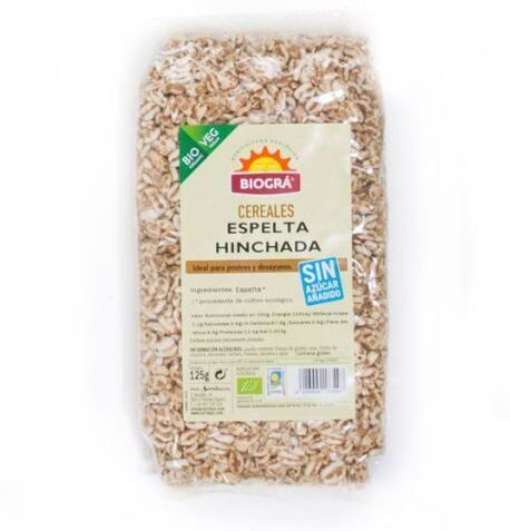 Biogra Organic Swollen Spelt without Sugar and Honey 125 gr