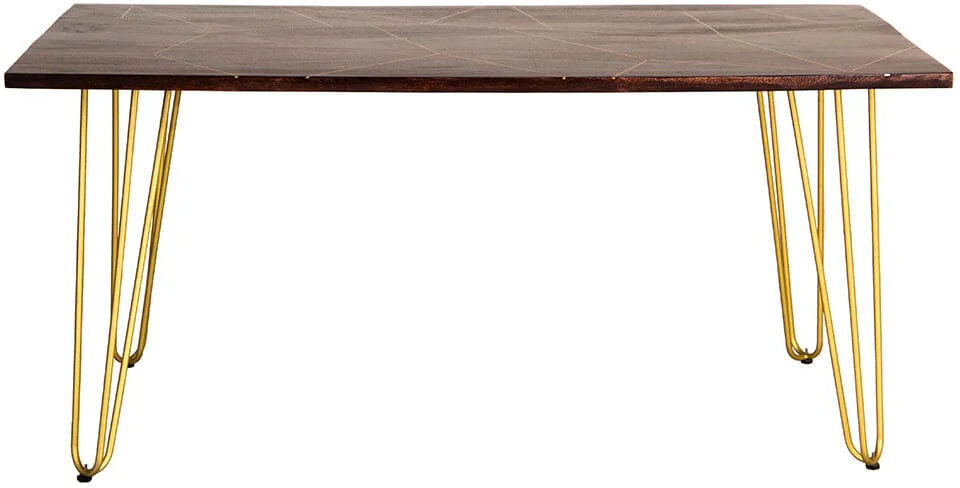 Canora Grey Annastyn 85 cm Mango Rectangular Wood Top Dining Table with Wood Base
