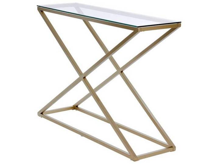 Konsolentisch Xtra Console Goldfarben/Klar B: 30 cm