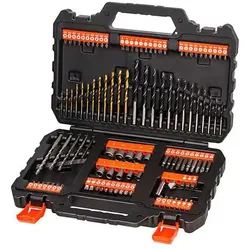 Black & Decker, Bohrereinsatz, Bohrer& Schrauberbitset,109teilig