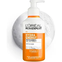 2x L'Oréal Paris, Gesichtsreinigung, Men Expert Hydra Energetic (Reinigungsgel, 260 ml)