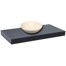 Naturel Dolce Waschtischplatte ohne Becken 80x8x50 cm Schwarz matt DO8050BL