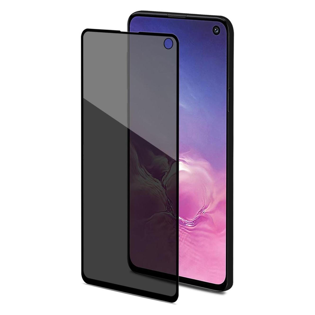 Celly Privatsphäre Vollglas Transparent Samsung Bildschirmschutzfolie 1 Stück (1 Stk., Samsung Galaxy S10e) (PRIVACYF892BK)