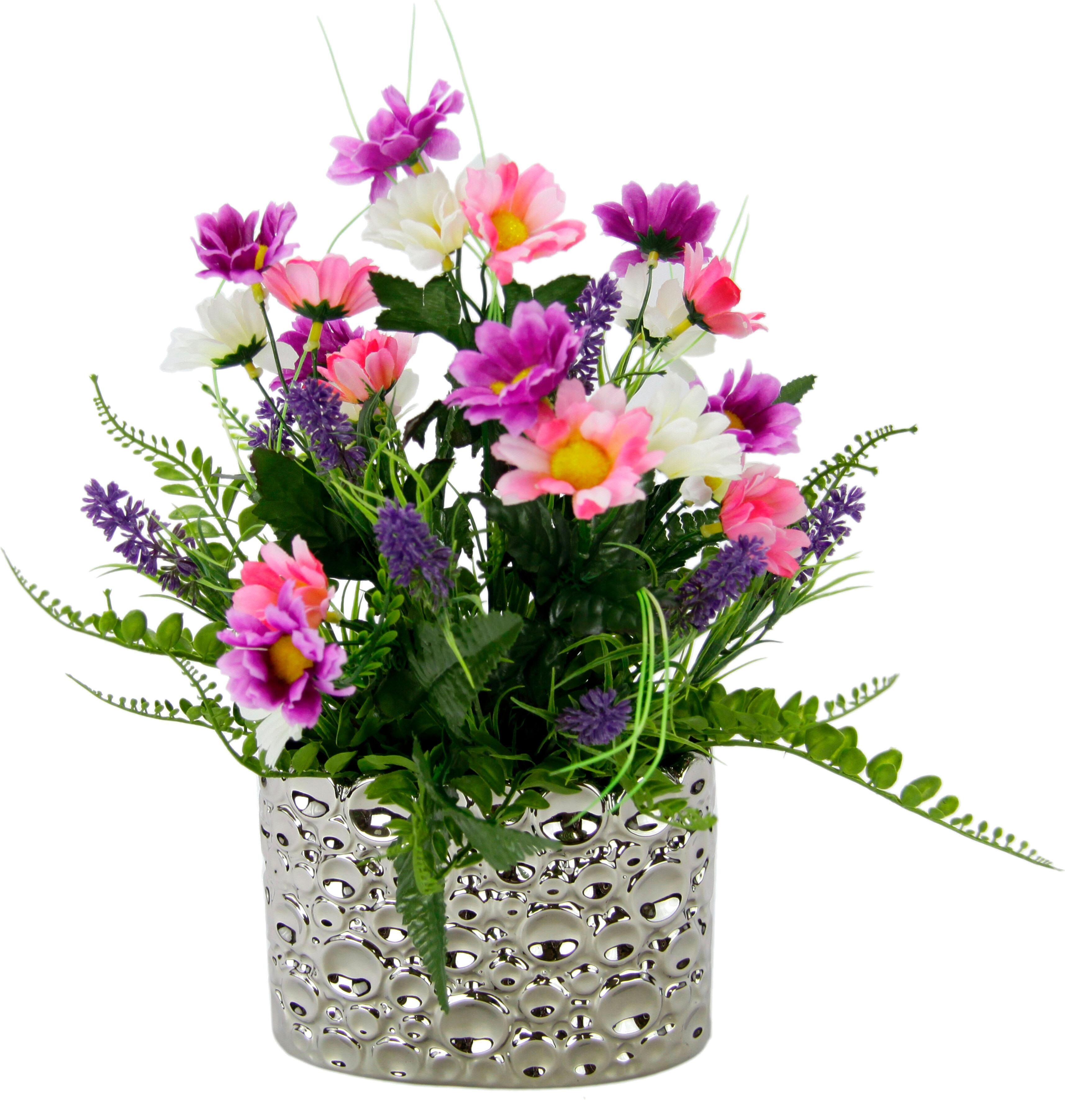 Kunstpflanze OTTO HOME, bunt (variiert), B:25cm H:32cm T:22cm, Keramik, Kunststoff, Polyester, Kunstpflanzen, Kunstpflanze